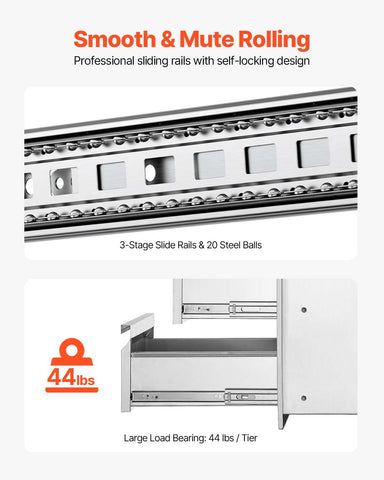VEVOR seamless design seals interior and protects contents from weather