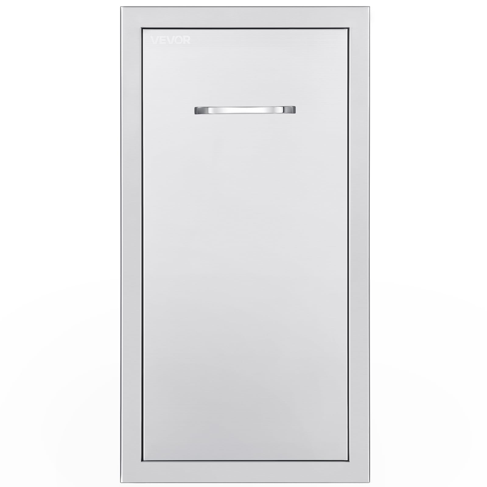 VEVOR outdoor trash drawer installation on a BBQ island context