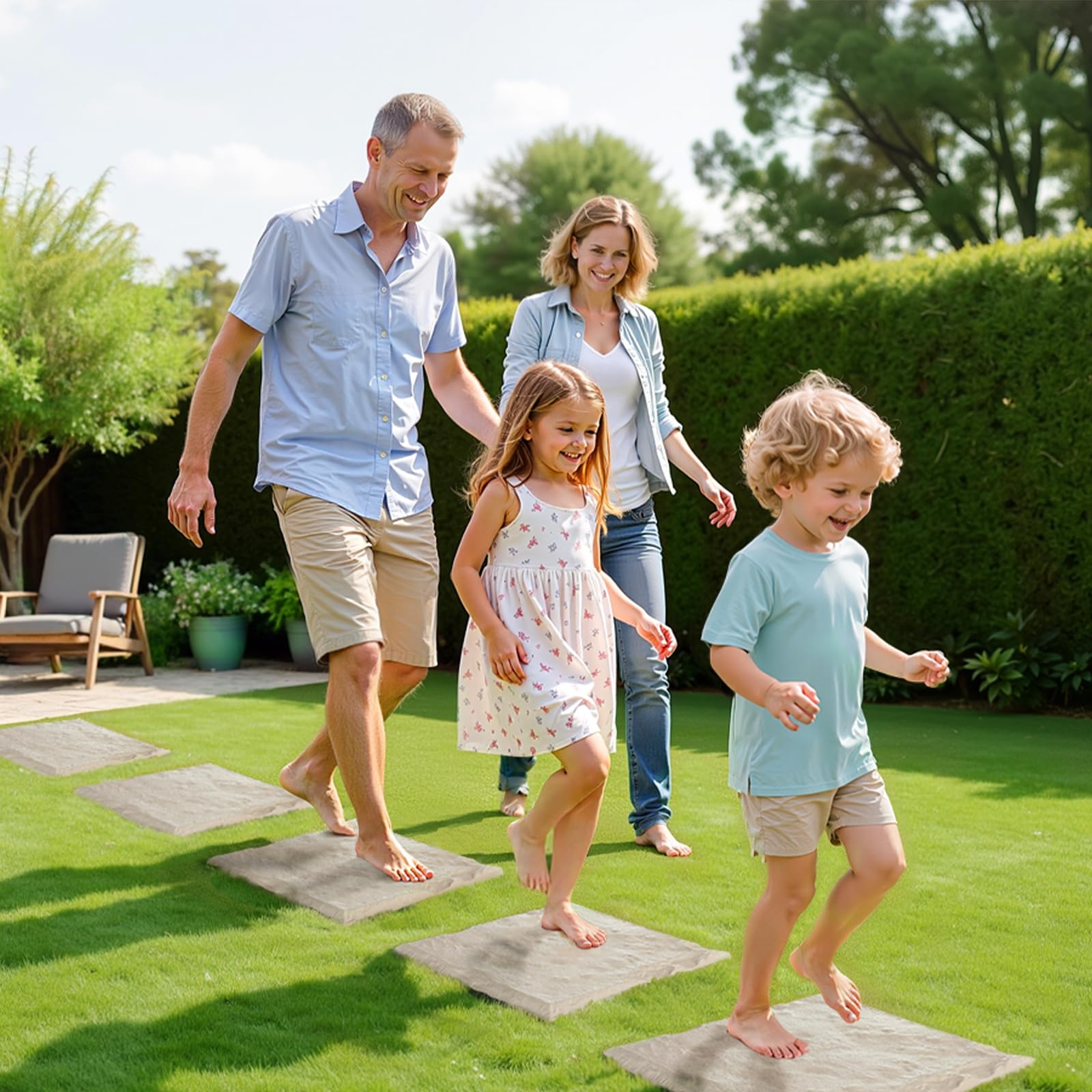 VEVOR outdoor walkway stones used for garden, patio, and poolside paths.