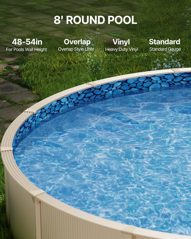 VEVOR overlap edge installation showing secure setup.