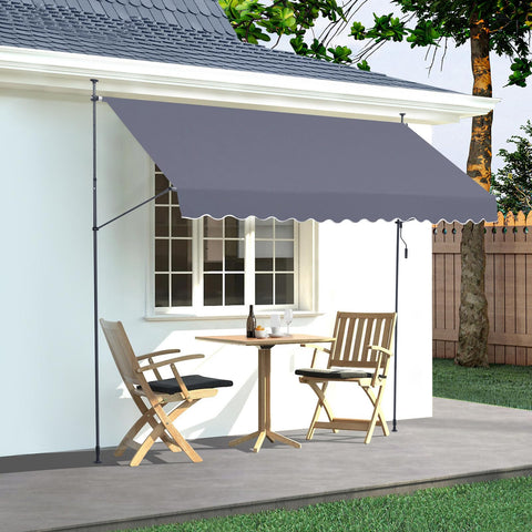 VEVOR patio awning suitable for garden, balcony, and backyard spaces