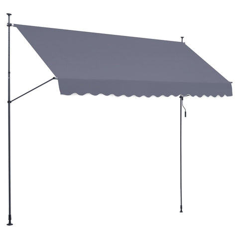 VEVOR patio awning in use providing comfortable outdoor shade