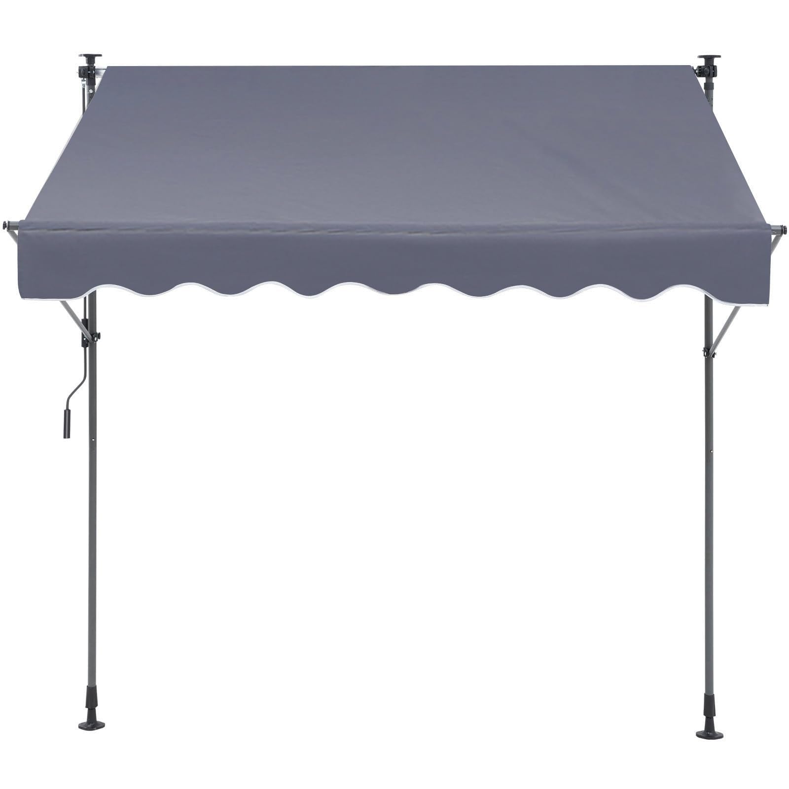 VEVOR patio awning retractable over door shading space