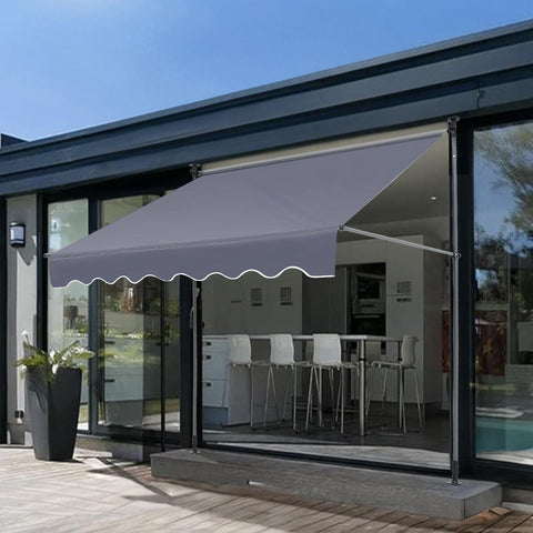 VEVOR patio awning retractable privacy curtain close-up