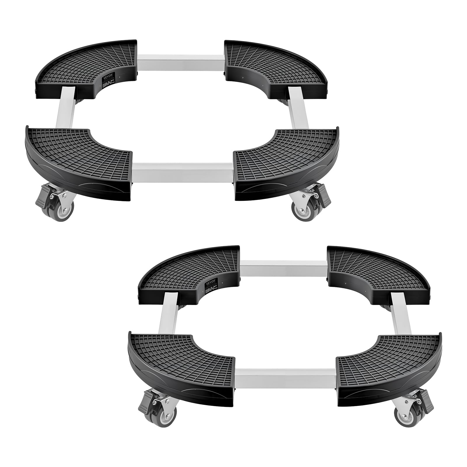 VEVOR plant caddy with four wheels, side view for easy mobility.