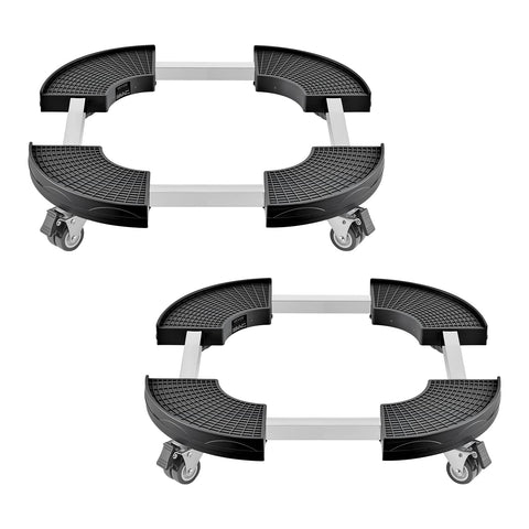 VEVOR plant caddy with four wheels, side view for easy mobility.