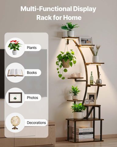 VEVOR Plant Stand with waterproof-coated boards resists moisture and warp.