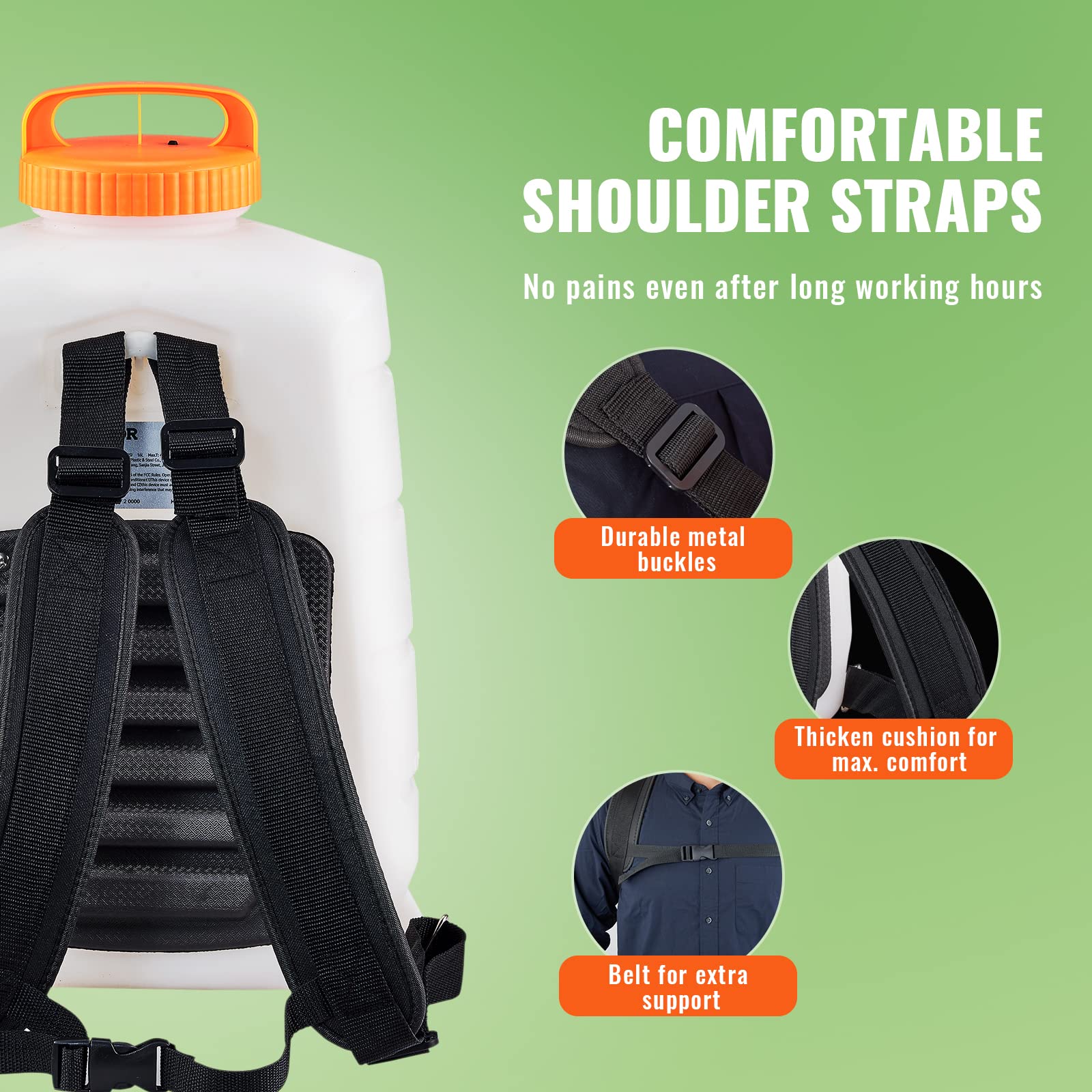 VEVOR plastic wand suitable for corrosive liquids like cleaners