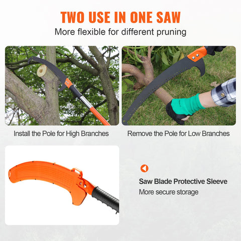 VEVOR insulated-handle design and pole improve grip and safety during use.