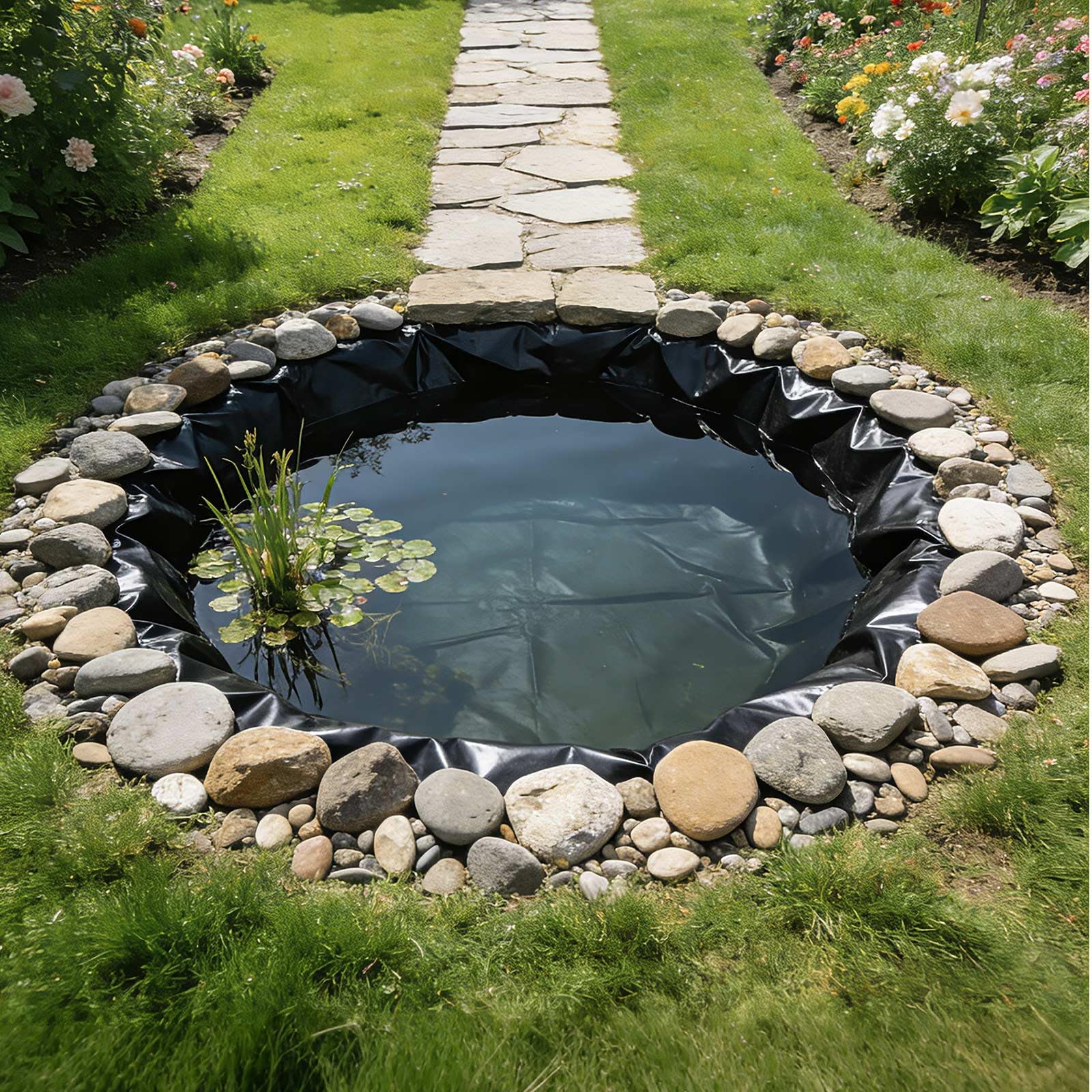 VEVOR 8x10ft liner ships as a durable, weather-ready pond solution.