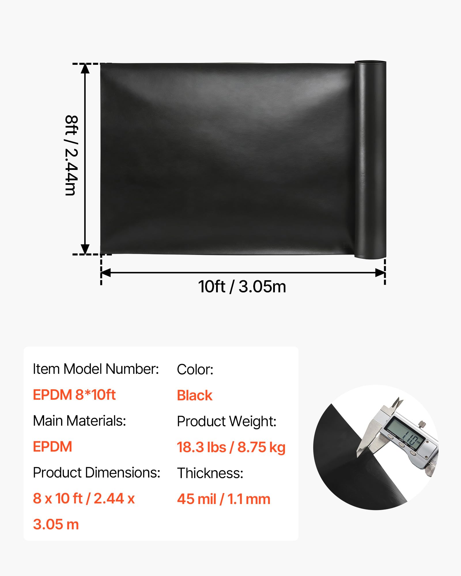 VEVOR liner is versatile for weed barriers or planter liners in outdoor spaces.