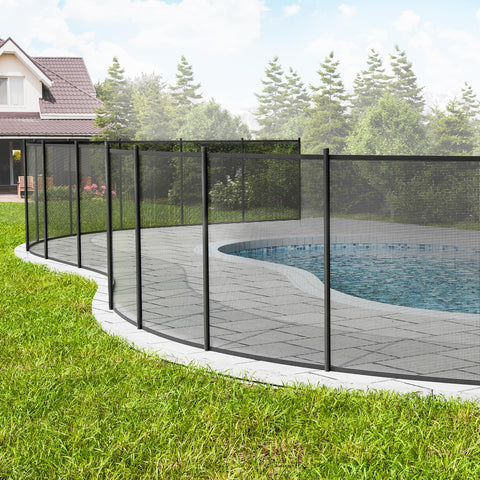 VEVOR pool fence drilling template helps precise placement.