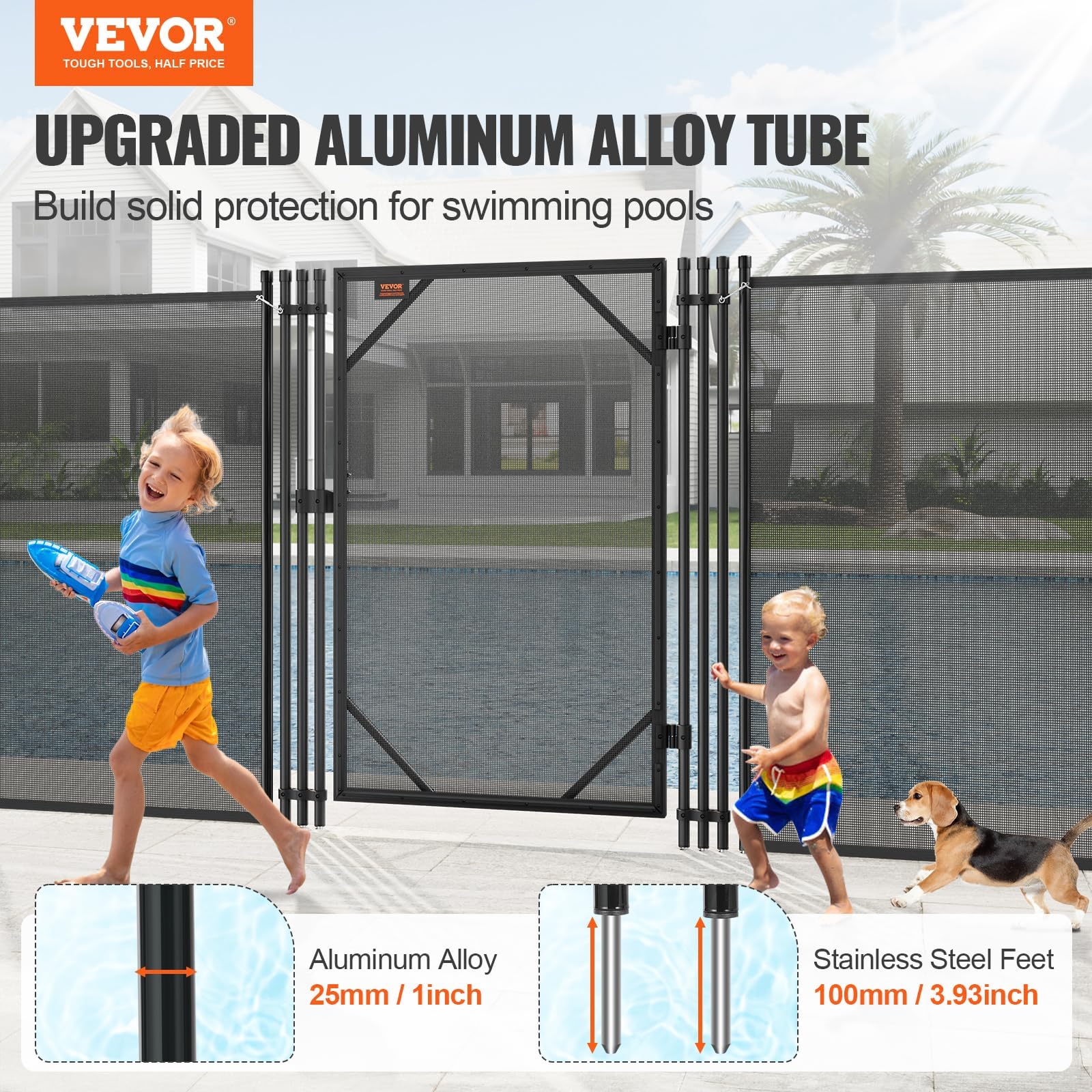 VEVOR Pre-installed hooks on poles, quick one-person setup