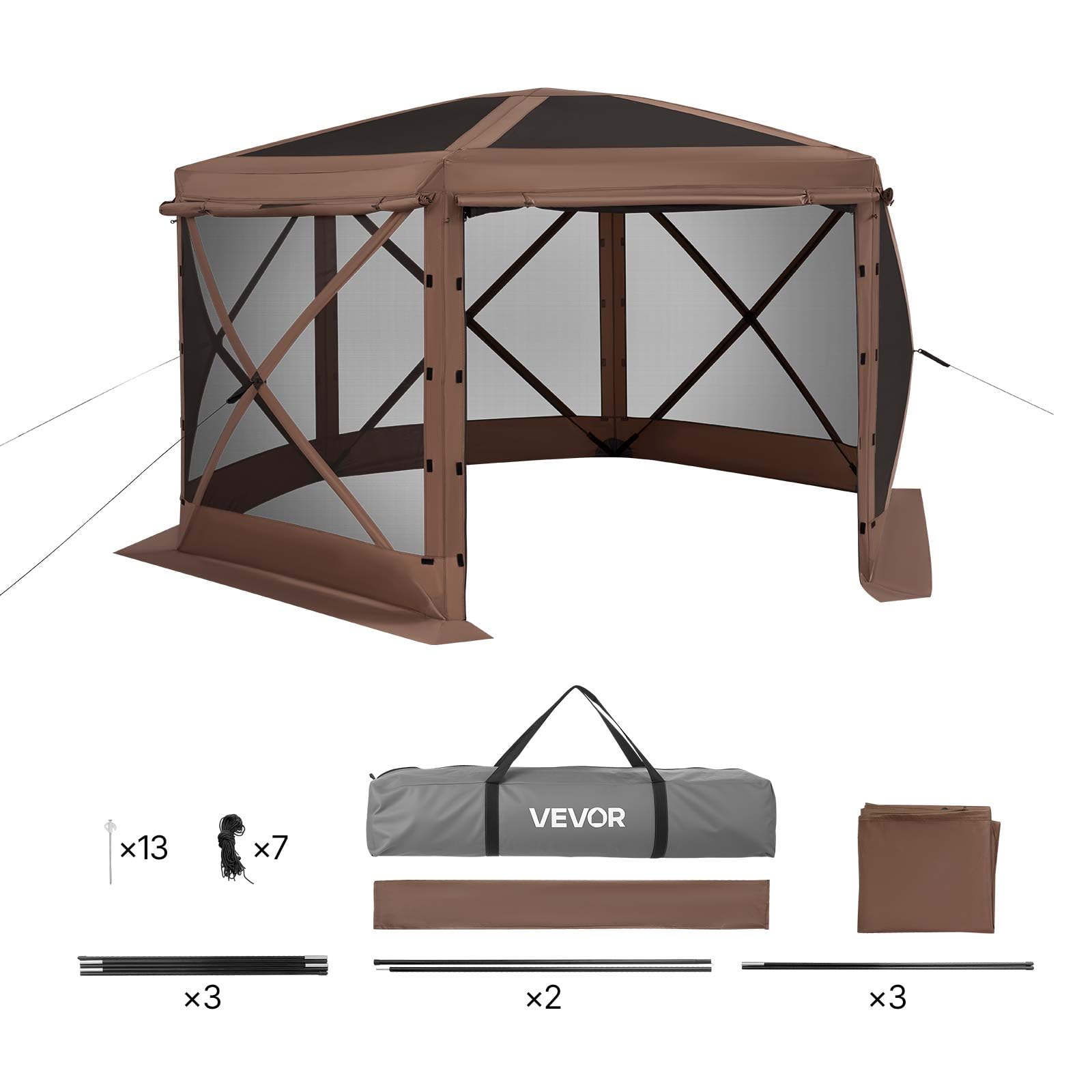 VEVOR 12x12 pop-up gazebo backyard party use for hosting friends outdoors.