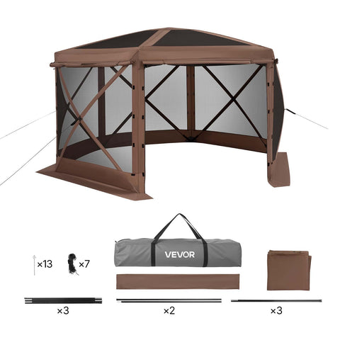 VEVOR 12x12 pop-up gazebo backyard party use for hosting friends outdoors.