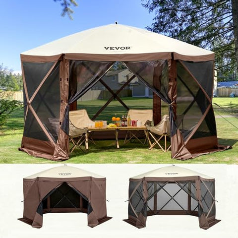 VEVOR ample 10x10 space fits 6–8 people comfortably