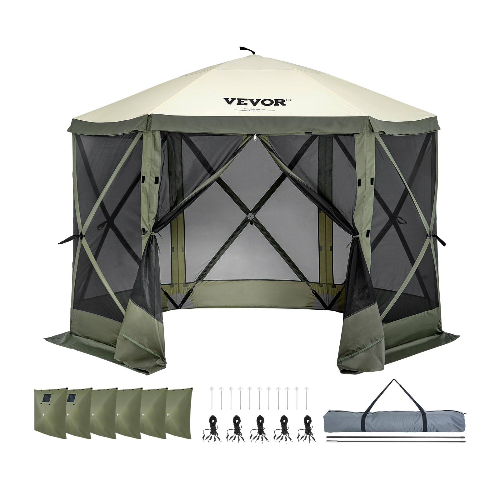 VEVOR privacy cloths offer secluded space without sacrificing airflow.