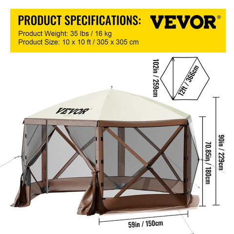 VEVOR carry bag shows portable setup and storage convenience