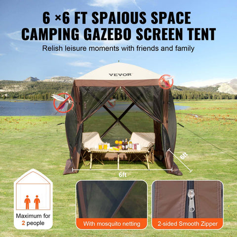 VEVOR Pop Up Gazebo wind rope attachments stabilize the shelter