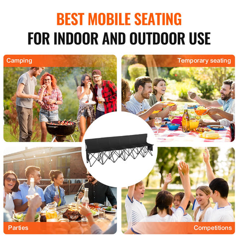 VEVOR bench suited for indoor, outdoor, and event use