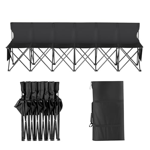 VEVOR portable bench ready for travel and storage in a car