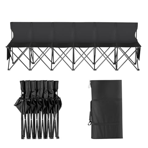 VEVOR portable bench ready for travel and storage in a car