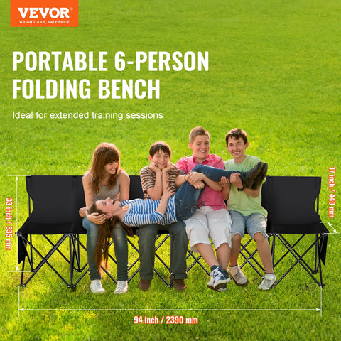 VEVOR bench features side pockets for keys and phone storage