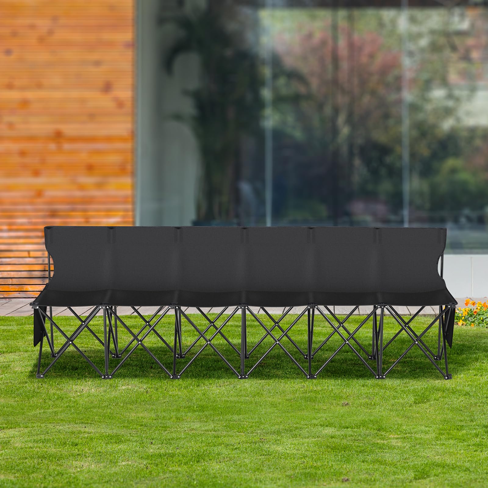 VEVOR bench ready for quick setup on the sidelines during games