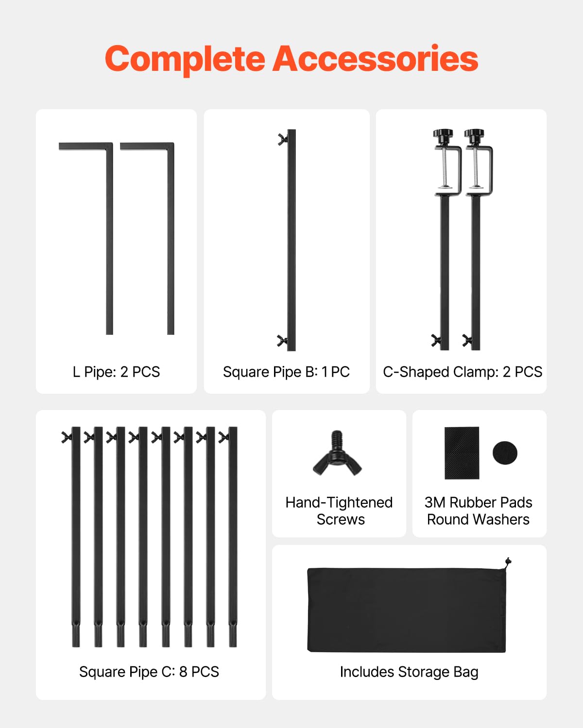 VEVOR portable stand with storage bag for transport