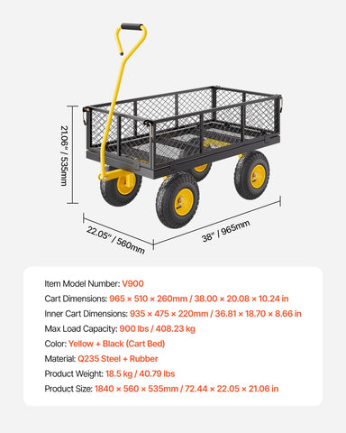 VEVOR powder-coated steel construction resists corrosion for outdoor use
