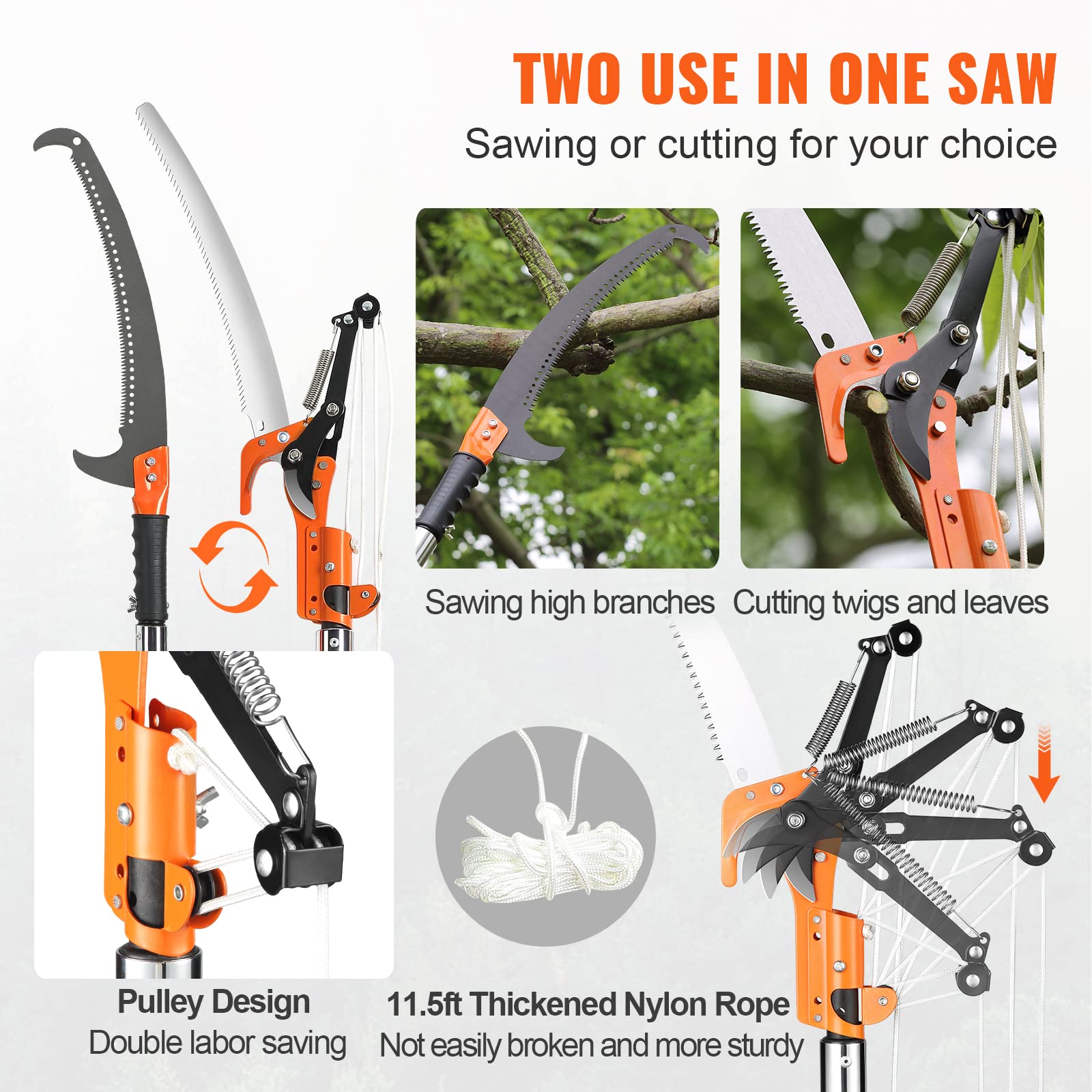 VEVOR Mn-steel scissors for precise twig cuts