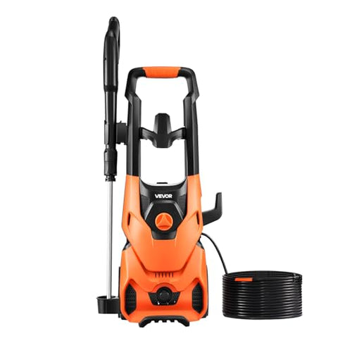 VEVOR ergonomic handle and swivel wheels enable easy transport around the yard