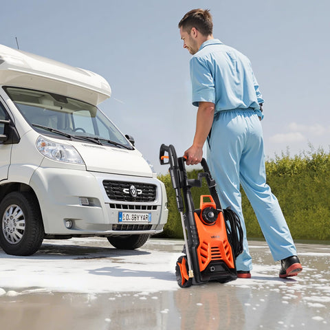 VEVOR four-nozzle system enabling quick-tip changes for different surfaces
