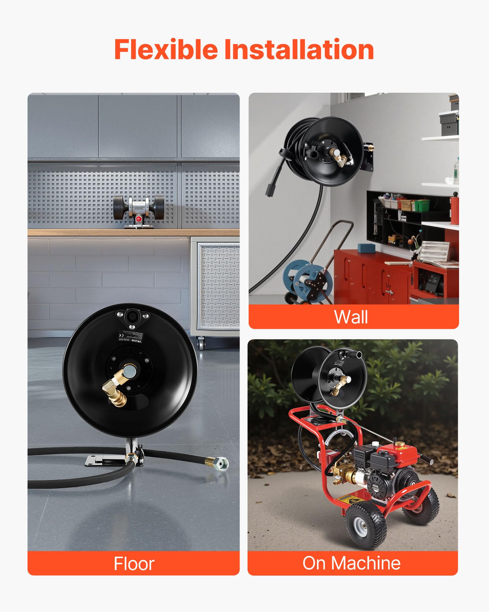 VEVOR 6.6 ft lead-in hose reduces strain at connection points
