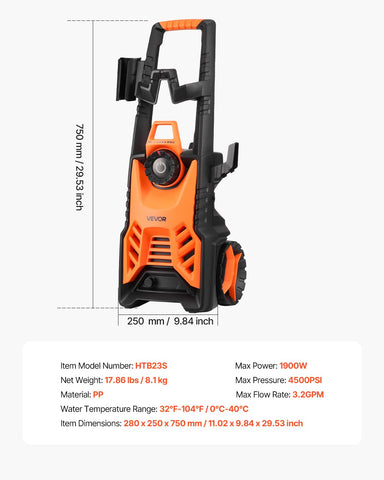 VEVOR metal nozzle set including multiple angles for versatile tasks