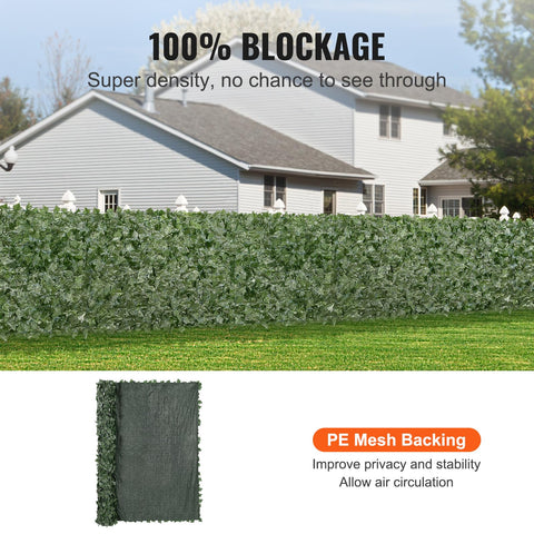 VEVOR green wall ivy leaves add decorative privacy to any outdoor space.