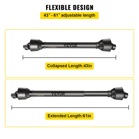VEVOR 20CrMnTi universal joint supports smooth movement