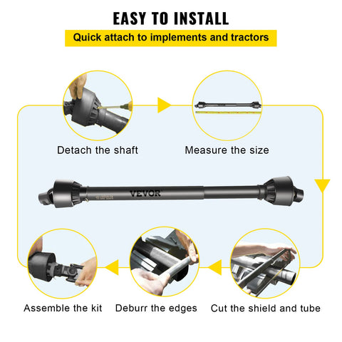 VEVOR safety chain and shield improve installation safety