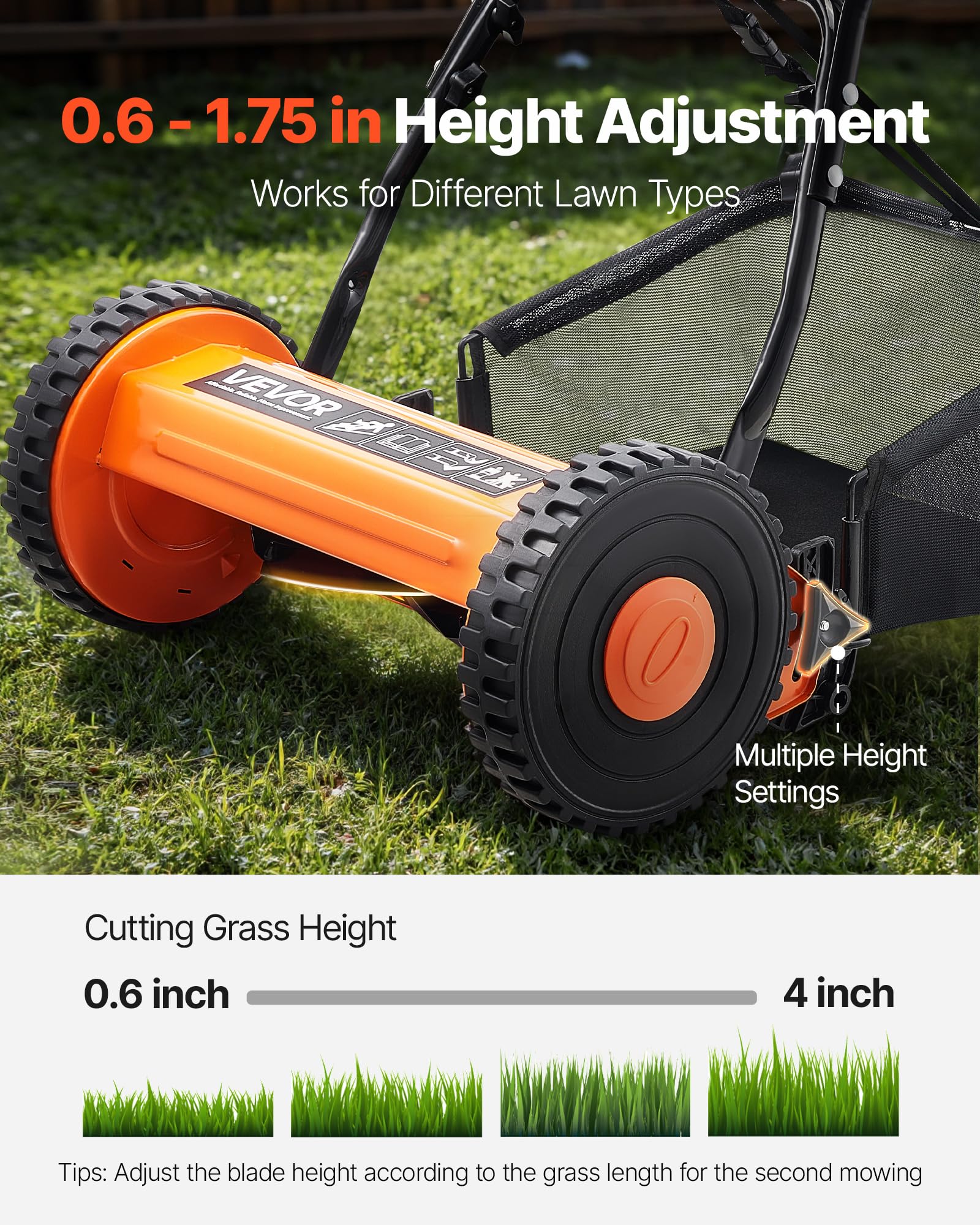 VEVOR durable UNS1566 steel blades stay sharp for multiple trims
