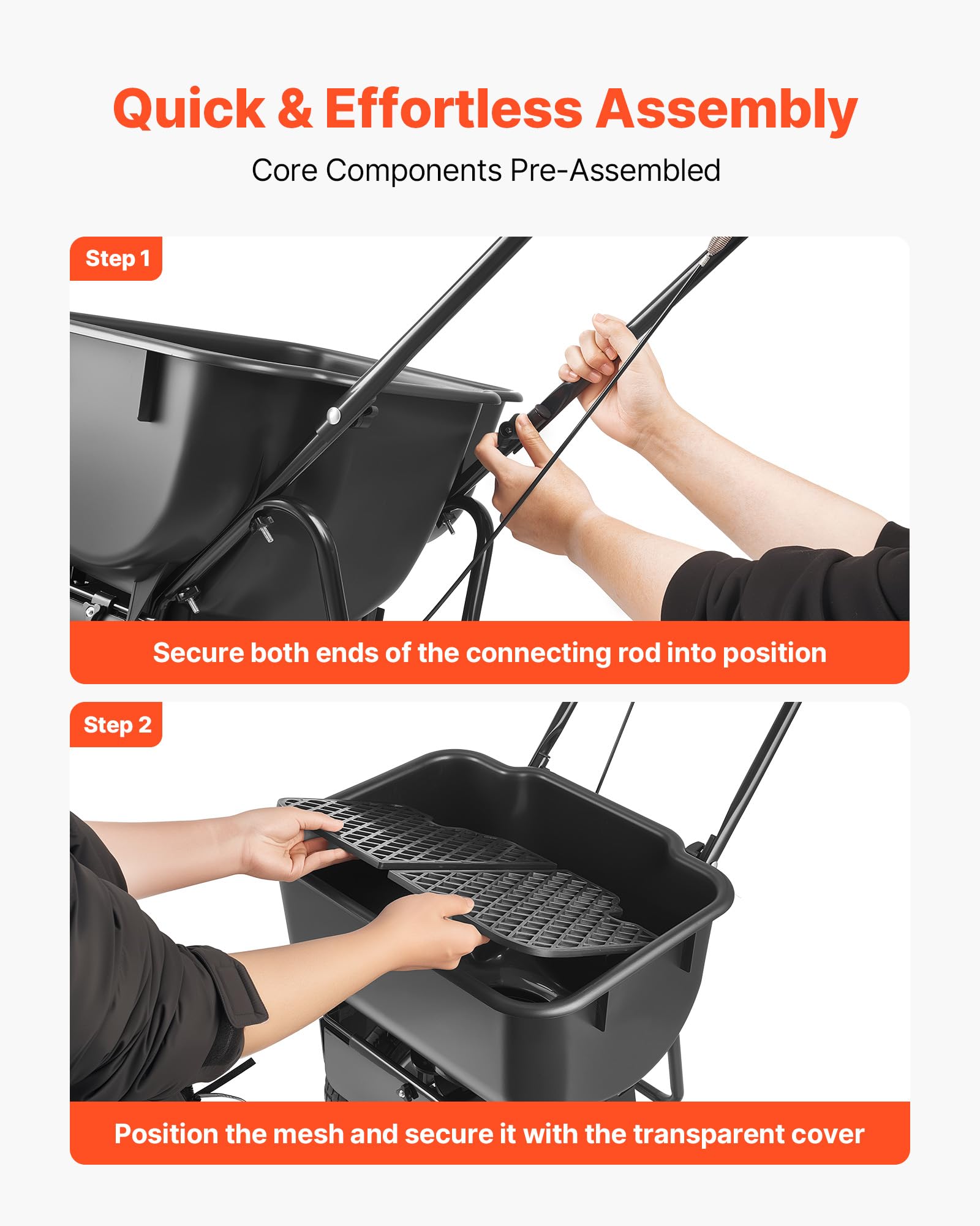 VEVOR easy-assembly design facilitates quick setup for new users