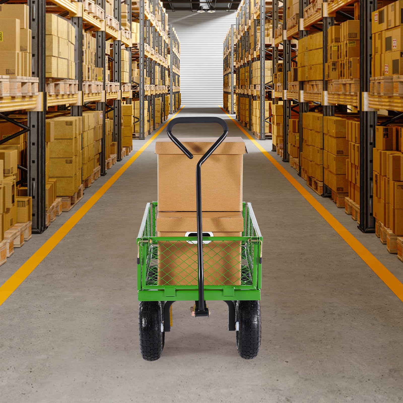 VEVOR 680-lb capacity reduces trips when transporting heavy materials