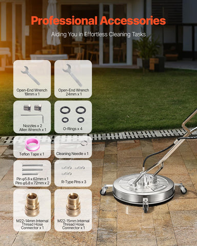 VEVOR quarter-inch adapter kit included for compatibility
