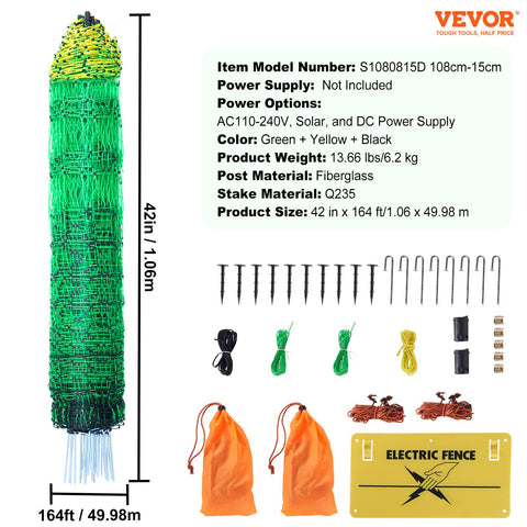 Repair kit contents for easy fence maintenance