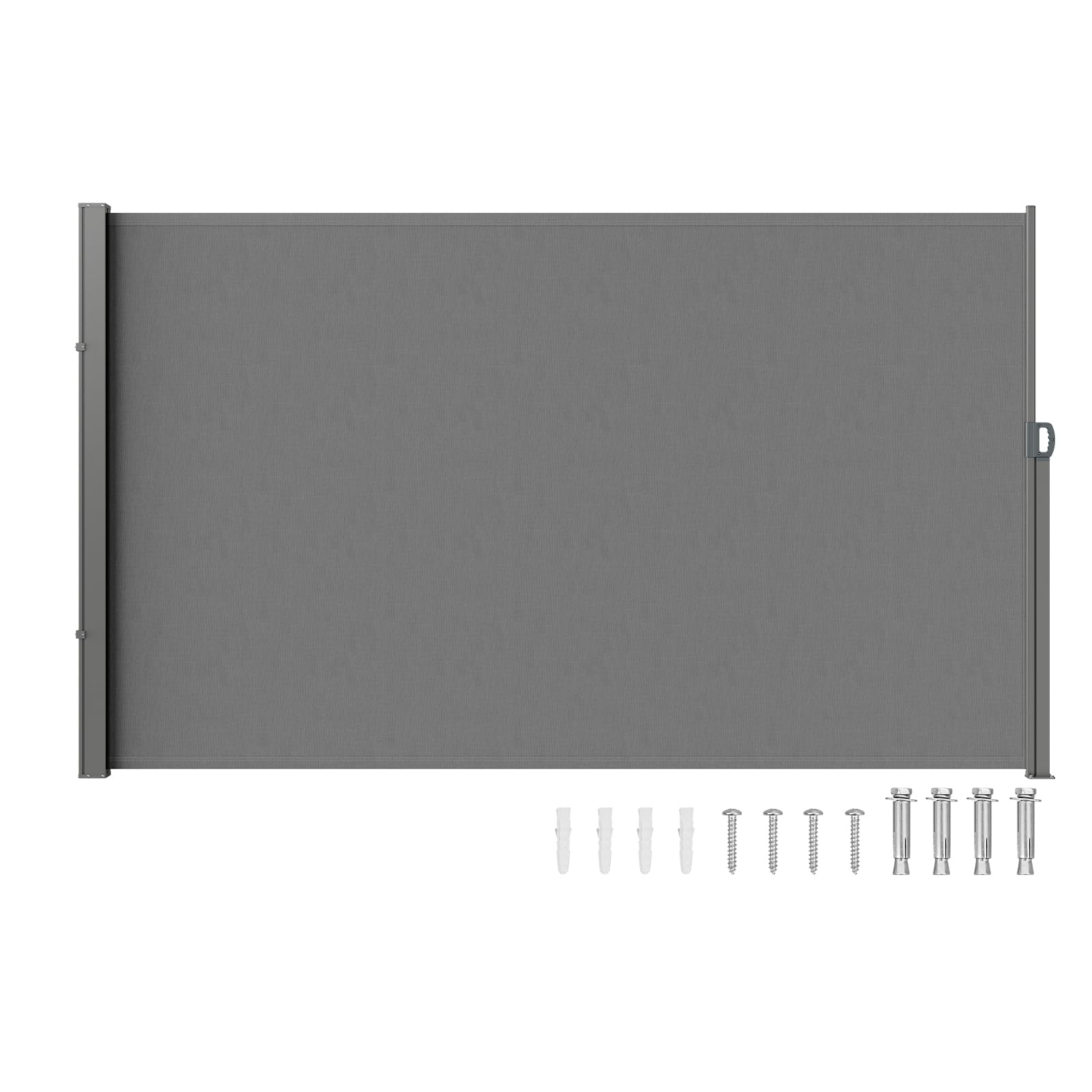 VEVOR retractable side awning assembly view for easy DIY mounting.