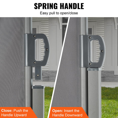 VEVOR telescopic poles demonstrate 2-degree tilt to prevent sag.