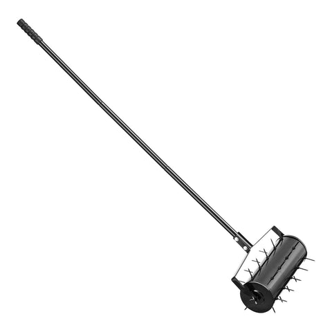 VEVOR rolling lawn aerator box and manual for easy packaging.