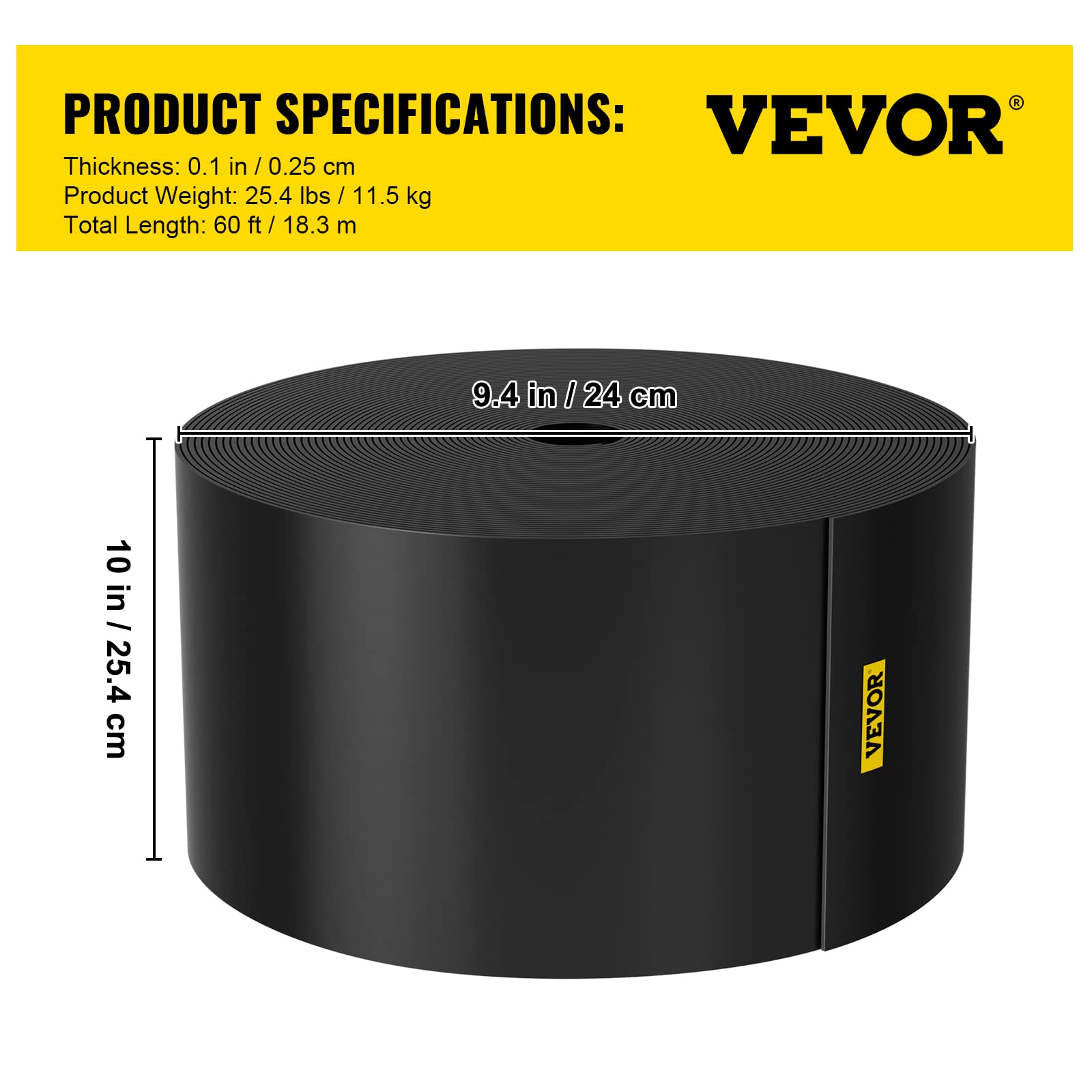 VEVOR weed-control border helps keep mulch and soil in place.