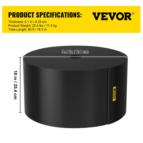 VEVOR weed-control border helps keep mulch and soil in place.