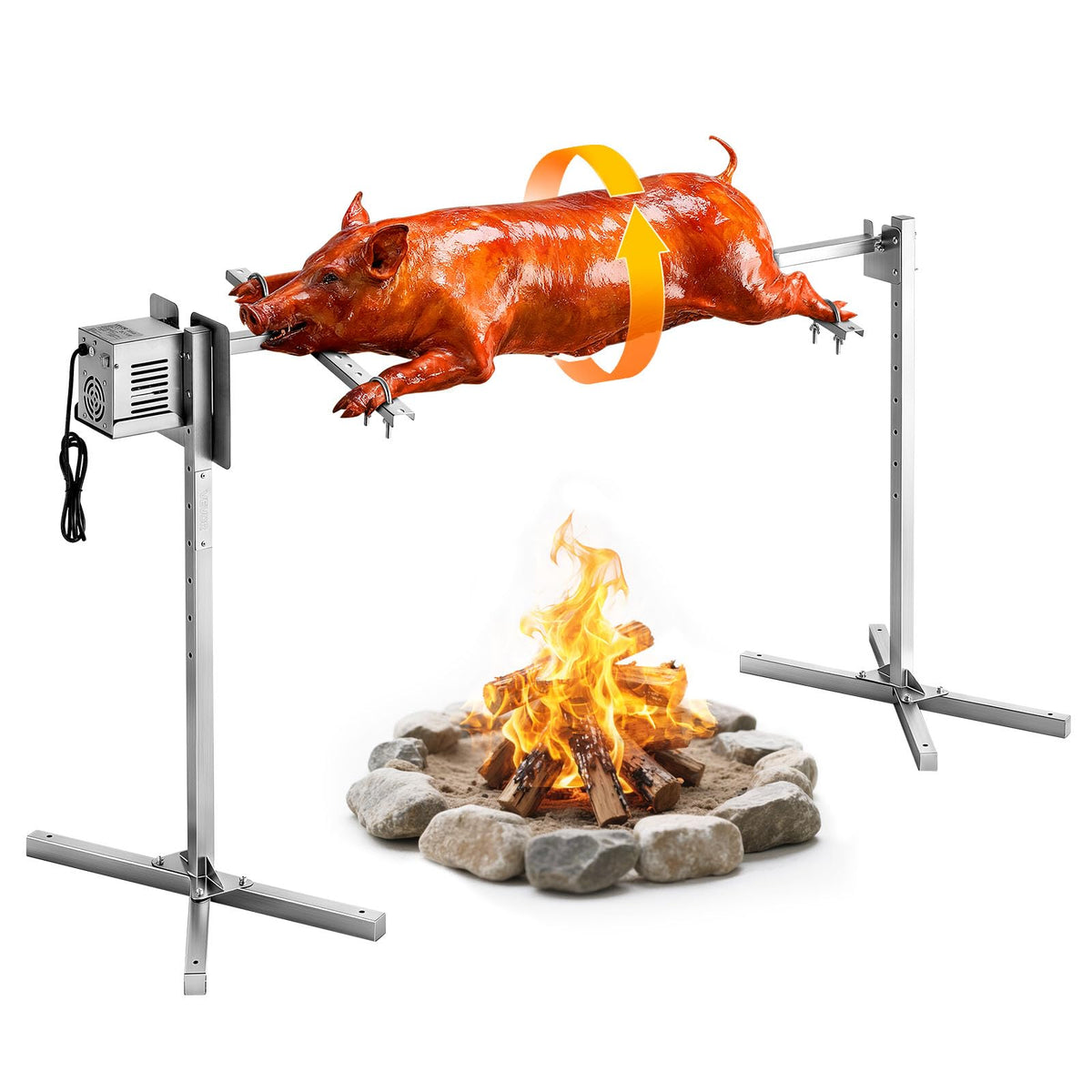 VEVOR rotisserie grill 52in frame assembly for large gatherings and even cooking outcomes