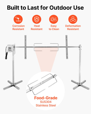 VEVOR kit suitable for roasting whole pig setups outdoors